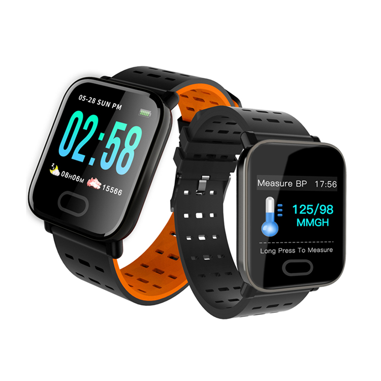 BFT8 Cheapest promotional price women men A6 fitness smartwatch heart rate blood pressure oxygen detection smart watch a
